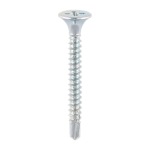 TIMCO Drywall Self-Drilling Bugle Head Silver Screws - 3.5 x 25 (1000pcs)