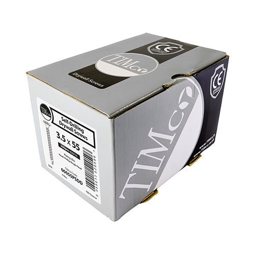 TIMCO Drywall Self-Drilling Bugle Head Silver Screws - 3.5 x 25 (1000pcs)