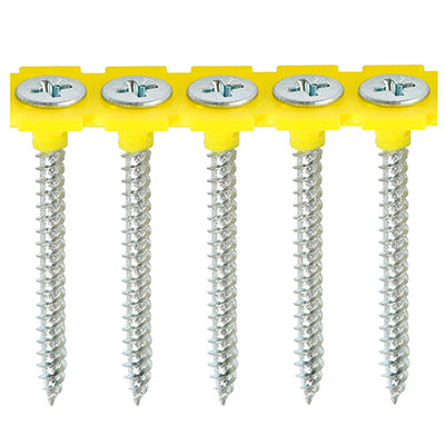TIMCO Collated Drywall Fine Thread Bugle Head Silver Screws - 3.5 x 55 (1000pcs)