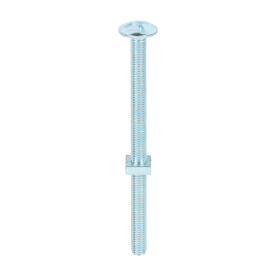 TIMCO Roofing Bolts & Square Nuts Silver - M8 x 120 (50pcs)