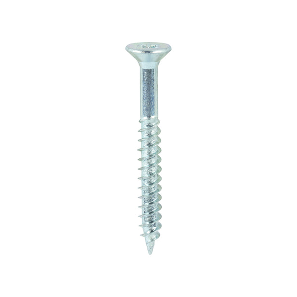 TIMCO Twin-Threaded Countersunk Silver Woodscrews - 10 x 1 3/4 (200pcs)