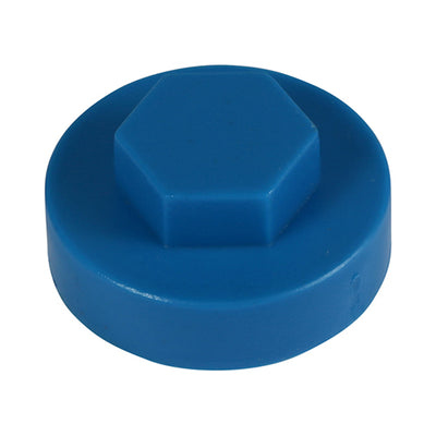 TIMCO Hex Head Cover Caps Solent Blue - 16mm (1000pcs)