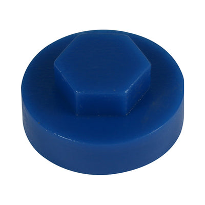 TIMCO Hex Head Cover Caps Gentian Blue - 16mm (1000pcs)
