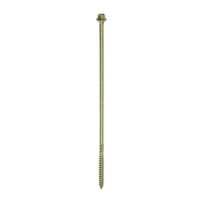 TIMCO Timber Screws Hex Flange Head Exterior Green - 6.7 x 225 (50pcs)