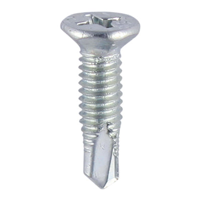 TIMCO Window Fabrication Screws Countersunk Facet PH Metric Thread Self-Drilling Point Zinc - M4 x 13 (1000pcs)