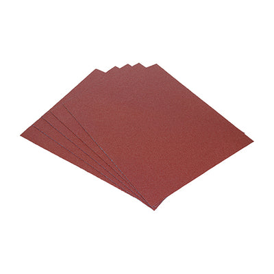 TIMCO Sanding Sheets 80 Grit Red - 230 x 280mm (5pcs)