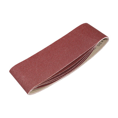 TIMCO Sanding Belts 120 Grit Red - 75 x 533mm (5pcs)