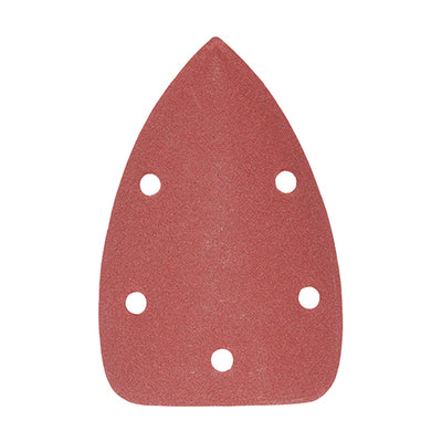 TIMCO Detail Sanding Pads 180 Grit Red - 95 x 136mm (5pcs)