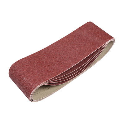 TIMCO Sanding Belts 80 Grit Red - 75 x 533mm (5pcs)