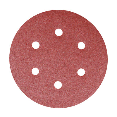 TIMCO Random Orbital Sanding Discs Mixed Red - 150mm (80/120/180) (5pcs)