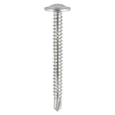 TIMCO Baypole Screws Wafer Flange PH Self-Drilling Point Zinc - 4.8 x 40 (200pcs)