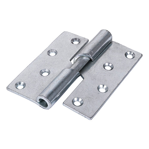 TIMCO Rising Butt Hinges Left Hand Steel Silver - 100 x 86 (2pcs)