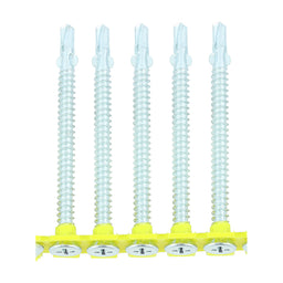 TIMCO Collated Self-Drilling Wing-Tip Steel to Timber Light Section Silver Screws  - 4.8 x 65 (500pcs)