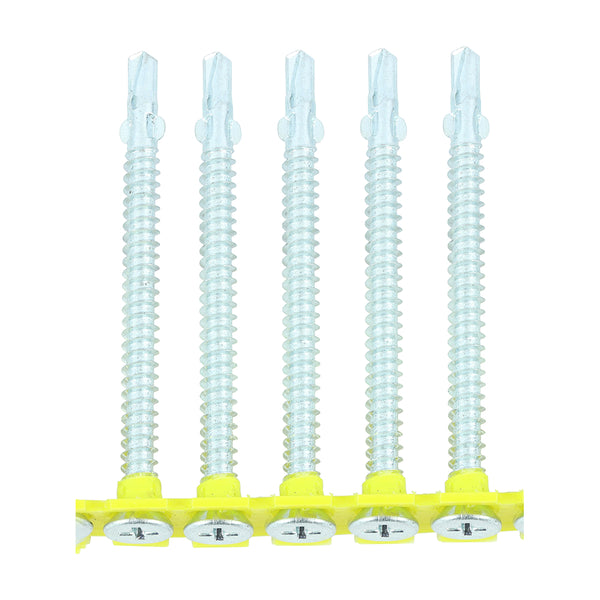 TIMCO Collated Self-Drilling Wing-Tip Steel to Timber Light Section Silver Screws  - 4.8 x 65 (500pcs)