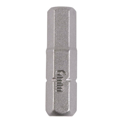 TIMCO Hex Driver Bit S2 Grey - 6.0 x 25 (2pcs)