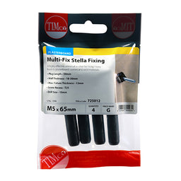TIMCO Stella-Fix Universal Cavity & Wall Anchors - M5 x 65 (4pcs)