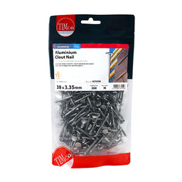 TIMCO Clout Nails Aluminium - 38 x 3.35 (0.25kg)