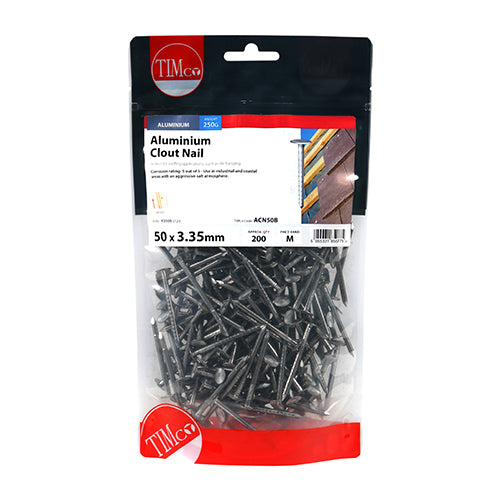 TIMCO Clout Nails Aluminium - 50 x 3.35 (0.25kg)