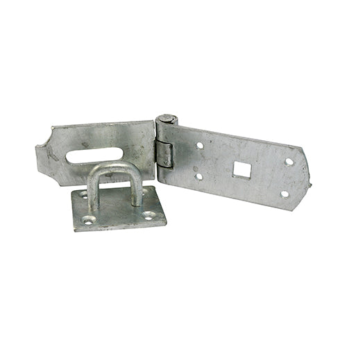 TIMCO Heavy Duty Hasp & Staple Secure Bolt On Hot Dipped Galvanised - 10