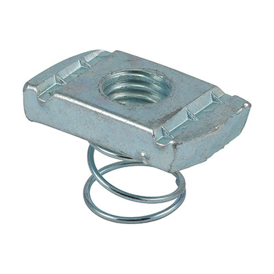 TIMCO Channel Nuts Short Spring Silver - M12 (100pcs)