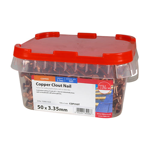 TIMCO Clout Nails Copper - 50 x 3.35 (2.5kg)