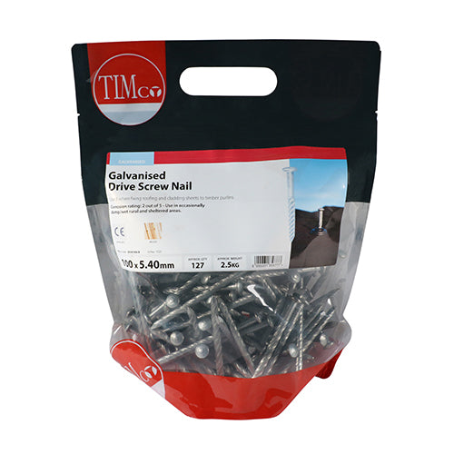 TIMCO Drive Screws Galvanised - 100 x 5.40 (2.5kg)