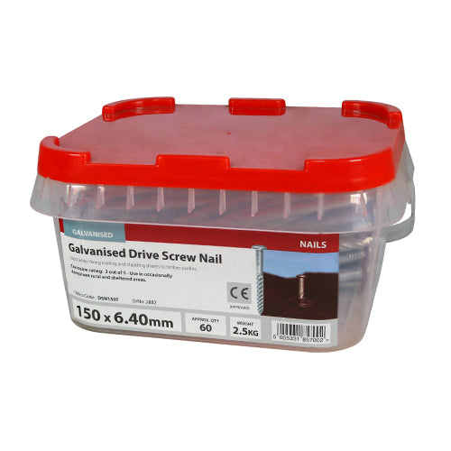 TIMCO Drive Screws Galvanised - 150 x 6.40 (2.5kg)