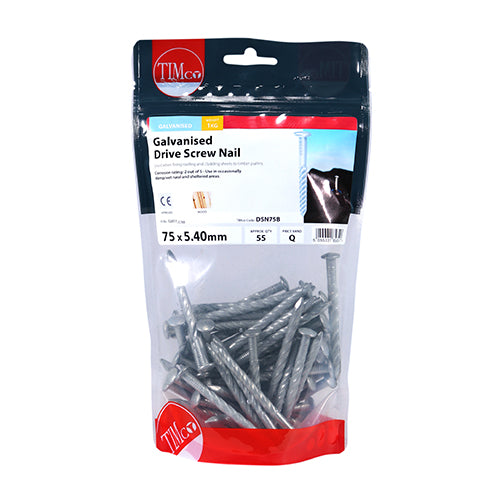 TIMCO Drive Screws Galvanised - 75 x 5.40 (1kg)