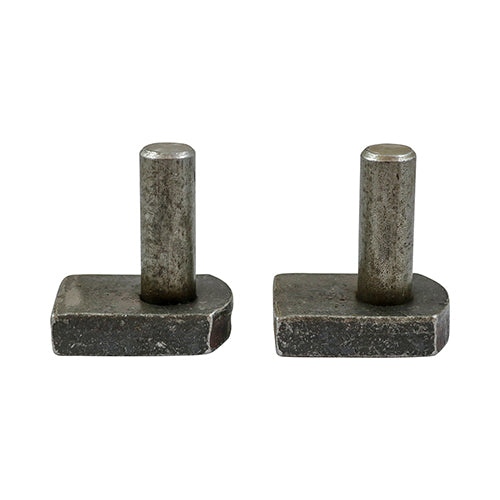 TIMCO Gate Hinge Hooks to Weld Self Coloured - 22mm (2pcs)