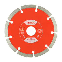 TIMCO Premium Diamond Blade Segmented - 125 x 22.2