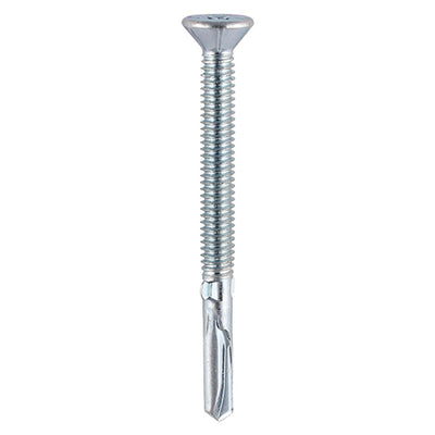 TIMCO Self-Drilling Wing-Tip Steel to Timber Heavy Section Silver Screws - 5.5 x 65 (200pcs)
