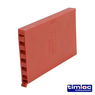 Timloc Cavity Wall Weep Vent Terracotta - 65 x 10 x 100mm (50pcs)