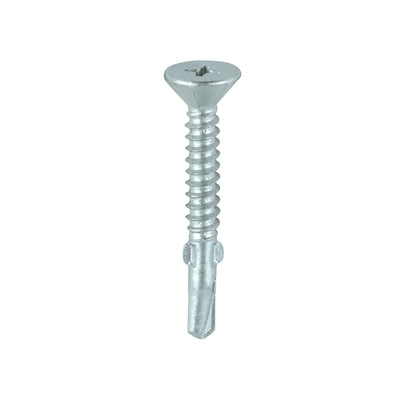 TIMCO Self-Drilling Wing-Tip Steel to Timber Light Section Exterior Silver Screws - 4.8 x 38 (200pcs)