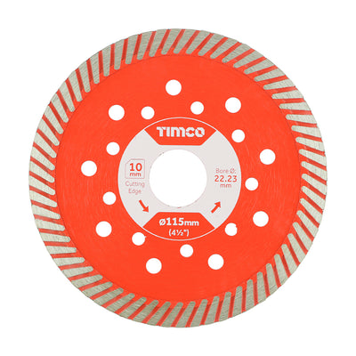 TIMCO Premium Diamond Blade Continuous - 115 x 22.2