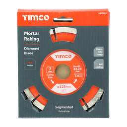 TIMCO General Purpose Mortar Raking Diamond Blade - 125 x 22.2
