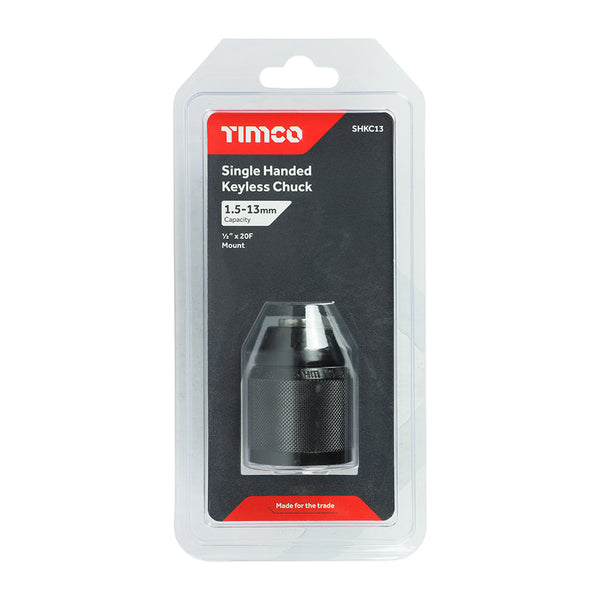 TIMCO Single Handed Keyless Chuck - 1/2