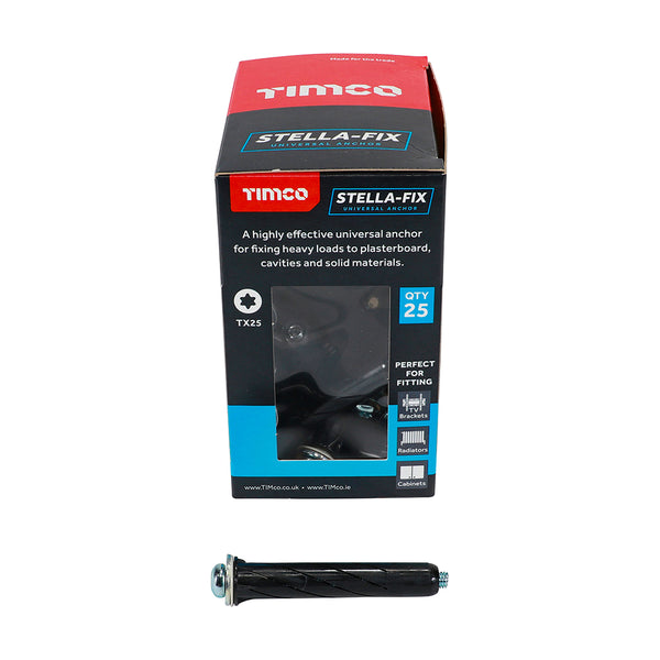 TIMCO Stella-Fix Universal Cavity & Wall Anchors - M5 x 65 (25pcs)