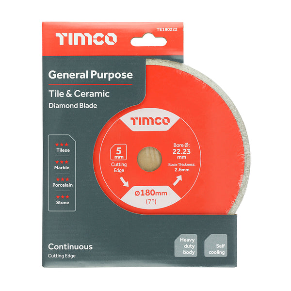 TIMCO General Purpose Tile & Ceramic Blade  - 180 x 22.2