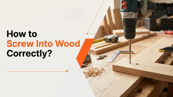 How to screw into wood correctly using a drill and wood screw