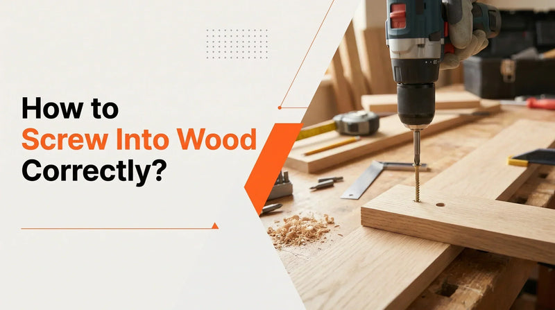 How to screw into wood correctly using a drill and wood screw