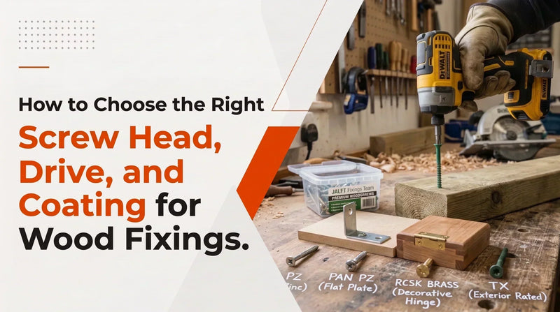 How to Choose the Right Screw Head, Drive and Coating for Wood Fixings