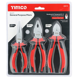 General Purpose Pliers Set 3pcs