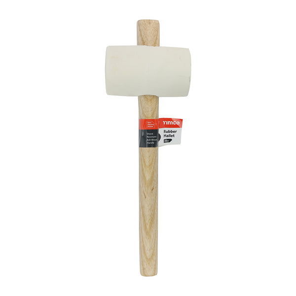 16oz Rubber Mallet - White