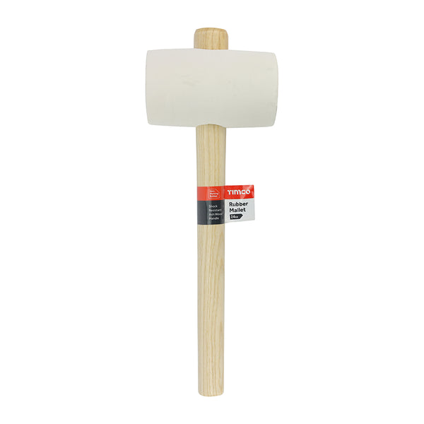 24oz Rubber Mallet - White