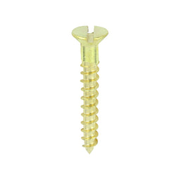 TIMCO Solid Brass Countersunk Woodscrews - 6 x 1 (200pcs)