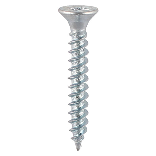 TIMCO Twin-Threaded Countersunk Silver Woodscrews - 6 x 1 (35pcs)