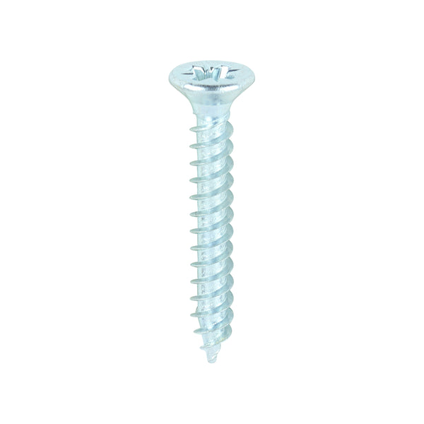 TIMCO Twin-Threaded Countersunk Silver Woodscrews - 6 x 1 (200pcs)