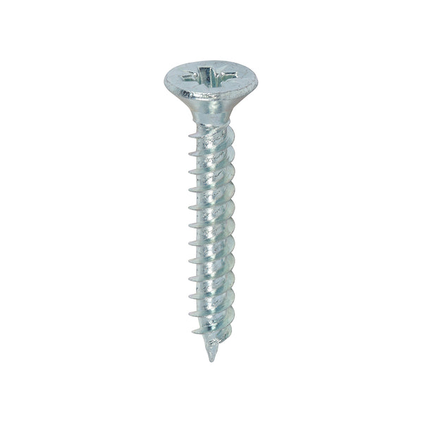 TIMCO Twin-Threaded Countersunk Silver Woodscrews - 7 x 1 (200pcs)