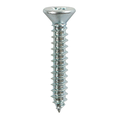 TIMCO Self-Tapping Countersunk Silver Screws - 8 x 1 (18pcs)