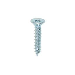 TIMCO Twin-Threaded Countersunk Silver Woodscrews - 10 x 1 (200pcs)